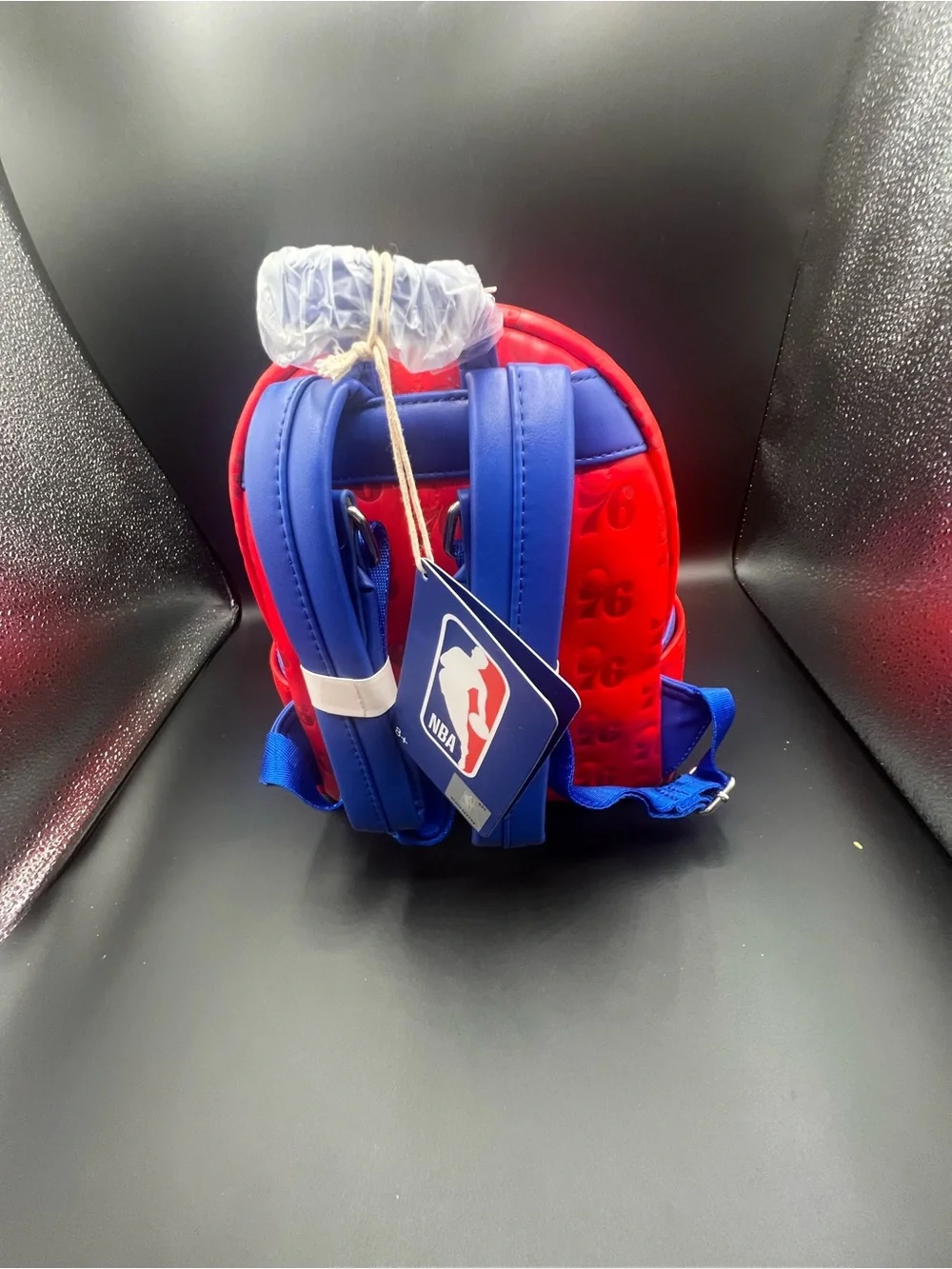 Loungefly Philadelphia 76ers Red and Purple Kids Mini Backpack